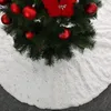 Kerstdecoraties Niet-geweven boomrokken kanten tapijt deken vloer Cover Home Party Jaar decoratieve accessoires