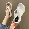 Slippare Eva Thong Flip Flops Women Platform Slippers Summer 2023 Tjock Sole Beach Pillow Slides Clip Toe Arch Support Wedges Sandaler Z0317