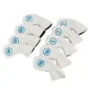 Outros produtos de golfe 9 PCSSET Golf Headcovers para clubes de ferro de ferro azul vermelho branco preto cor à prova d'água Pu