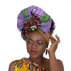 Vêtements ethniques Cravate Africaine Pour Femmes Filles Nigérianes Écharpes Wrap Pur Coton Beau Turban De Mariage 180 50 (77 19.7 pouces) Wyb752