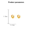 Hoop Earrings VSnow Minimalist Gold Color Wide Chain Circle Earings For Women Fashion Ins Small Metal Jewellery Pendientes