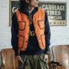 Gilet da uomo Gilet trapuntato in nylon non stock Gilet foderato leggero uniforme militare 230320