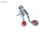 Boucles d'oreilles à tige charmante mode rouge rubis pour femmes bijoux en argent fille cadeau couleur gemme naturelle fête de naissance