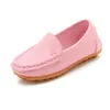 Sneakers Fashion Flats For Children Casual Comfortable PU Leather Slip On Shoes Boys Girls Kids Candy 10 Colors Moccasin Loafers All Size 230317