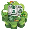 Prezent koniczyna Shamrock Irish National Day Stify Etykiety St. Patrick's Tag Decorations for Home Business Opakowanie Pieczęć 1 cala