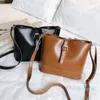 Avondtassen vintage eenvoudige kleine pu lederen emmer crossbody dames ontwerper mode dame luxe zwarte schouder handtassen messenger messenger