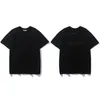 남성 디자이너 티셔츠 대형 Tshirt 남자 패션 티 셔츠 2023 새로운 검은 색 인쇄 럭셔리 거리 반바지 소매 봄 여름 옷