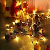 LEDストリング100mソーラーストリングライトグリーンPVCワイヤー屋外のChrismtas Fairy Copper Garland for Garden Patio Decor Drop Delivery Light DH1OA