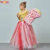 Sukienki dziewczyny cyrk popcorn karnawałowy przyjęcie urodzinowe Wedding Flowin cekin balowy kostium dzieci popowe kukurydziane tiul 230317