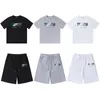 Mens Pants Oversized T Shirt Trapstar Green White Towel Embroidered Short Sleeve Shorts Set 230320