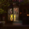 Party Decoration Led Solar Candle Light Retro Courtyard Lamp aangedreven Outdoor Portable Lantern Garden