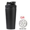 Water Bottles 750ml Stainless Steel Shaker Cup Portable Fitness Sports Mug Nutrition Blender Cup Water Bottles Vacuum Insulation Water Cup 230320