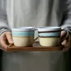 Muggar japanska enkla keramiska kaffemugg kreativa ugn byt porslin eftermiddag te kopp kontor vintage mjölk dryck