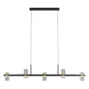 Pendant Lamps Luxury Living Room Lights Modern Minimalist Dining Bar Table Chandelier Nordic Long Strip Creative Design Sense