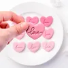 Bakning formar 3stylar kärlek brev kex fondant embriser stämpel mögel hjärta formade kakor skärmars valentiner dag bröllop fest kaka