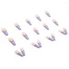 False Nails 24st Light Luxurious Purple Contracted Nail Art Acrylic Full Cover Tips Tips Fake