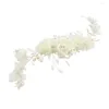 Headpieces O564 Fancy Yarn Flower Fashionabla gåvor Vintage Wedding Decorative Bridal Hair Comb smycken Tillbehör