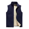 Men's Vests Autumn Winter Fleece Mens Jacket Casual Warm Thick Big Tall Plus Size 8XL Sleeveless Waistcoat Loose 230320