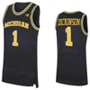 College Wolverines Jerseys Basketball 1 Hunter Dickinson 25 Jett Howard 2 Bufkin 0 Dug McDaniel 3 Jaelin Llewellyn 5 Terrance Williams University 자수 NCAA