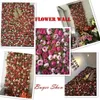 40 * 60 cm pannello murale fiore artificiale Milano tappeto erboso partito fai da te matrimonio sfondo decor rosa ortensia peonia lusso