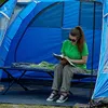 Portaal vouwen draagbare campingbedje 83 xl pack-away tent slaapbedbed met zijzakken draagtas en zijzakken inbegrepen