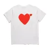 Célèbre designer t-shirt Red Love Hear tees mens womens fashion play couple tshirt casual manches courtes été t-shirts streetwear hip-hop tops Vêtements imprimés dz