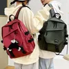 Mochila de grande capacidade Mulher fofa Man2023 INS SCOLE SCHOEL para adolescentes Feminino coreano Harajuku High School Students Unisex