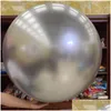 Ballong 36 tum parti nt runda ballonger barn leksaker latex krom metallisk diy födelsedag baby shower julbågdekoration dr dhp0t