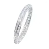 Cluster Rings Infinity Ring S925 Sterling Silver Micro Pave Moissanite Engagement Wedding Band For Women Party Jewelry