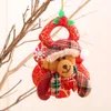 Décorations De Noël 1 pcs En Peluche Décoration Suspendue Père Noël Bonhomme De Neige Renne Poupée Pour Arbre Pendentif Fête De Vacances Décoration De Noël