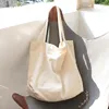 Evening Bags Casual Canvas Large Shopping Bag Women Simple Big Tote Black Beige Shopper Bolsos Mujer Female Travel Shoulder