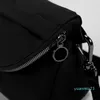 Ll unisex xoutdoor çanta çapraz çanta spor salonu elastik ayarlanabilir kayış omuz göğüs torba kemerler fany paketi siyah 33