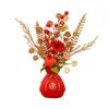 Decorative Flowers Flower Basket Ornament Decor Floral Arrangements Po Props