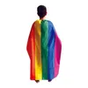 Rainbow Flag Shawl USA Flag Cape America Rainbow Gay Pride Flags Festival Party Banner Decorations Supplies RRA