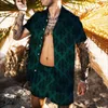 Camicie casual da uomo Giacca da uomo 2023 Stampa 3D estiva Alta qualità Tempo libero Foglia Fiore Cardigan Albero di Natale Stile decorativo Top