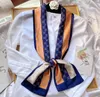 15style Fashion Letters Print Imitate Silk Scarf Neckerchief for Women Long Handle Bag Scarves Shoulder Tote Lage Ribbon Head Wrap 150-15cm