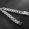 Charm Bracelets Polished Stainless Steel 1314MM Men's On Hand Chain Man Bracelet Chic Style Men's Bracelets Jewelry Accessory Engraveable 230320