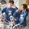 Women's Sleepwear Autumn Winter Couple Pyjamas Cotton Pj Pajamas Set Women Cartoon Sleepwear Pajama Sets Pijamas Mujer Girl Pyjamas Home Clothing 230321