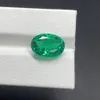 Diamants en vrac Meisidian taille ovale 9x11mm 34 laboratoire créé pierre précieuse émeraude verte Muzo cultivée 230320