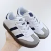 Kinderschuhe Casual Ssambas Laufen Jungen Turnschuhe Kinder Jugend Big Kid Schuh Kleinkinder Preshcool Runner Gum Trainer Schwarz Weiß Mädchen Sn E2i5 #