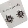 Stud Earrings Dames Traditional Colors Duitse Edelweiss Rhinestone Earring Oktoberfest Party Fashion Sieraden Groothandel