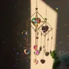 Nyhetsartiklar Sun Catcher Crystal Chandelier Illuminator Rainbow Hanging Wind Chimes Home Garden Decoration Inventory grossist
