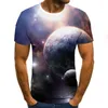 T-shirts pour hommes T-shirt 3D motif irrégulier imprimé à manches courtes été décontracté col rond forme amusante vêtements de rue