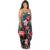 Plus Size Womens Dress Casual 3xl 4xl 5xl Tie Dye Coloré Impression Jarretelles Sans Manches D'été Dames Sexy Lâche Maxi Robes Femmes