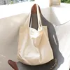 Evening Bags Casual Canvas Large Shopping Bag Women Simple Big Tote Black Beige Shopper Bolsos Mujer Female Travel Shoulder