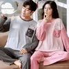 Women's Sleepwear Autumn Winter Couple Pyjamas Cotton Pj Pajamas Set Women Cartoon Sleepwear Pajama Sets Pijamas Mujer Girl Pyjamas Home Clothing 230321