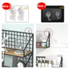 Hooks Home Wall Decoratie Iron Grid Decor Diy Hanging Rack Display Art Storage Box Basket Mesh Shelf Holder Organizer