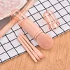 Pincéis de maquiagem em 1 viagem portátil Conjunto de blush sombra de pó solto Lip cosméticos para face kit de pincel KitsmakeupMakeUp Harr22