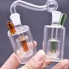 Nieuwe mini -glazen olie -brander Bong Pyrex Dikke glazen waterolie Rig met siliconenslang en 10 mm mannelijke glazen oliekom