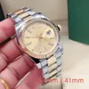 New Men's Automatic Mouvement Mouvement Watch 36/41 mm All en acier inoxydable Affaire des dames étanches Couples Classic Watch